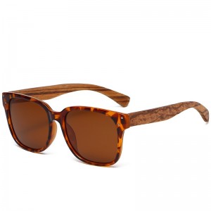 RUISENS'S Unisex klassische polarisierte TAC-Sonnenbrille aus Holz 61626