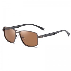 RUISEN'S Vintage Herren-Sonnenbrille mit quadratischem Rahmen 5925