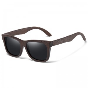 RUISEN'S Gafas de sol polarizadas retro UV400 TAC de madera de alta gama