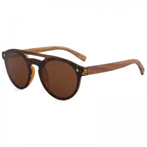 RUISEN’S Retro Fashion Wooden Sunglasses 1506