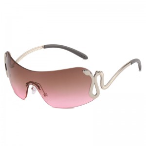 RUISEN'S Fashion Spirit Snake Einteilige Sonnenbrille 3559