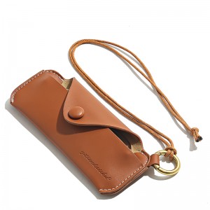 RUISEN’S Convenient Soft Leather Glasses Bag RS-3784