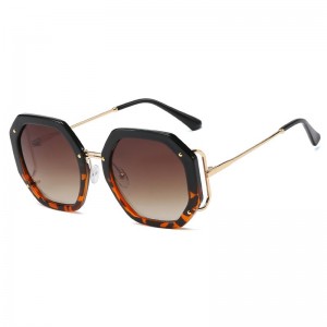 RUISEN’S Women’s Vogue PC Frame Metal Temple Sunglasses