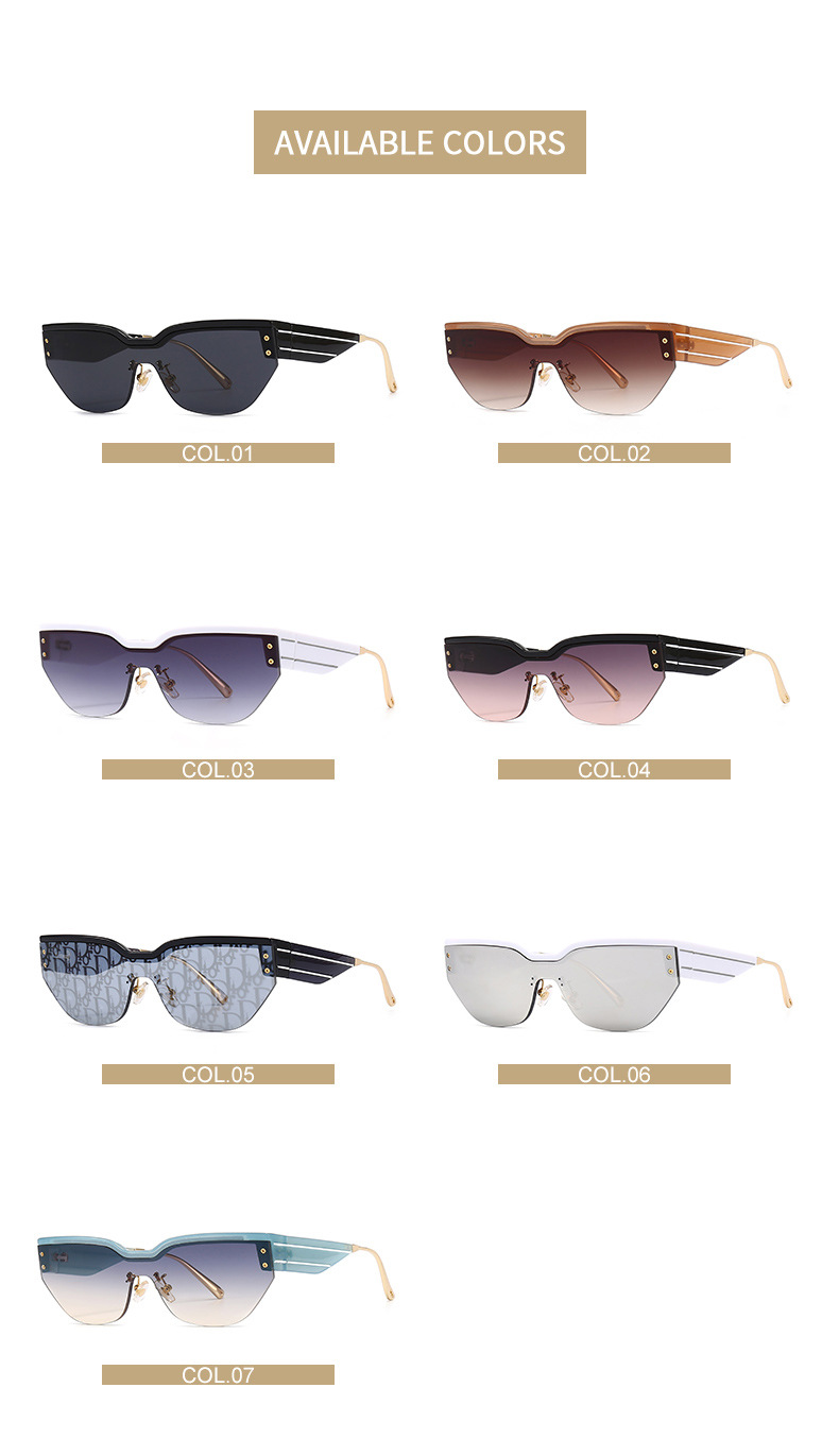 RUISE'S Nouvelles lunettes de soleil tendance sans cadre pour femmes