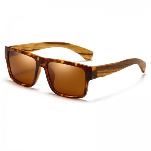 RUISEN’S Men’s polarized Light Wooden Sunglasses 61628