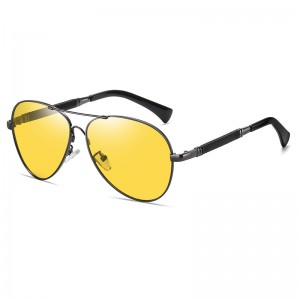 RUISEN'S stilvolle polarisierte Pilotensonnenbrille für Herren JS8516