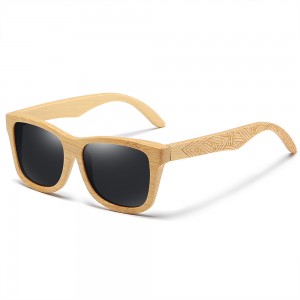 RUISEN'S Gafas de sol retro de madera para hombre y mujer 3832