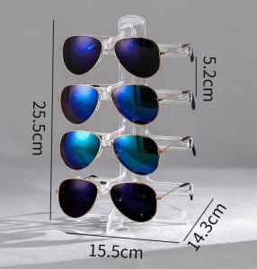 Estante de exhibición de gafas de sol múltiples de plástico desmontable de RUISEN RS-67