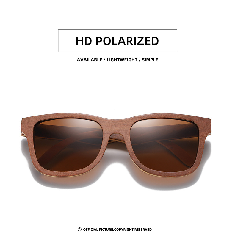 Gafas de sol de madera RUISEN'S para hombre y mujer 832