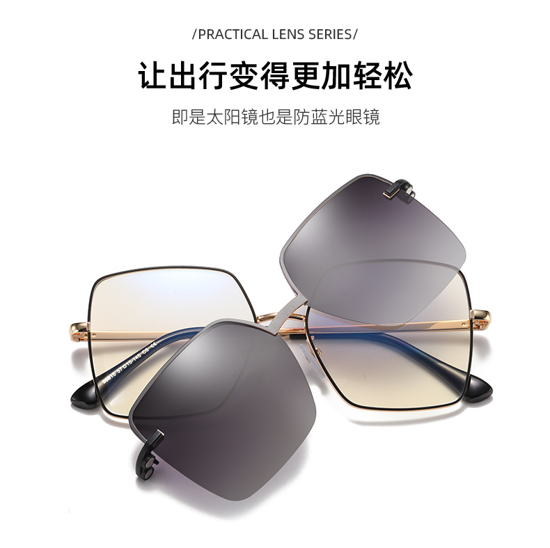 Clip polarized sunglasses for women