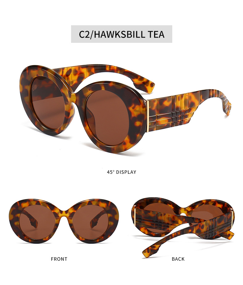 Ruisen viri et mulierum Fashion Fossa Show Retro Sunglasses