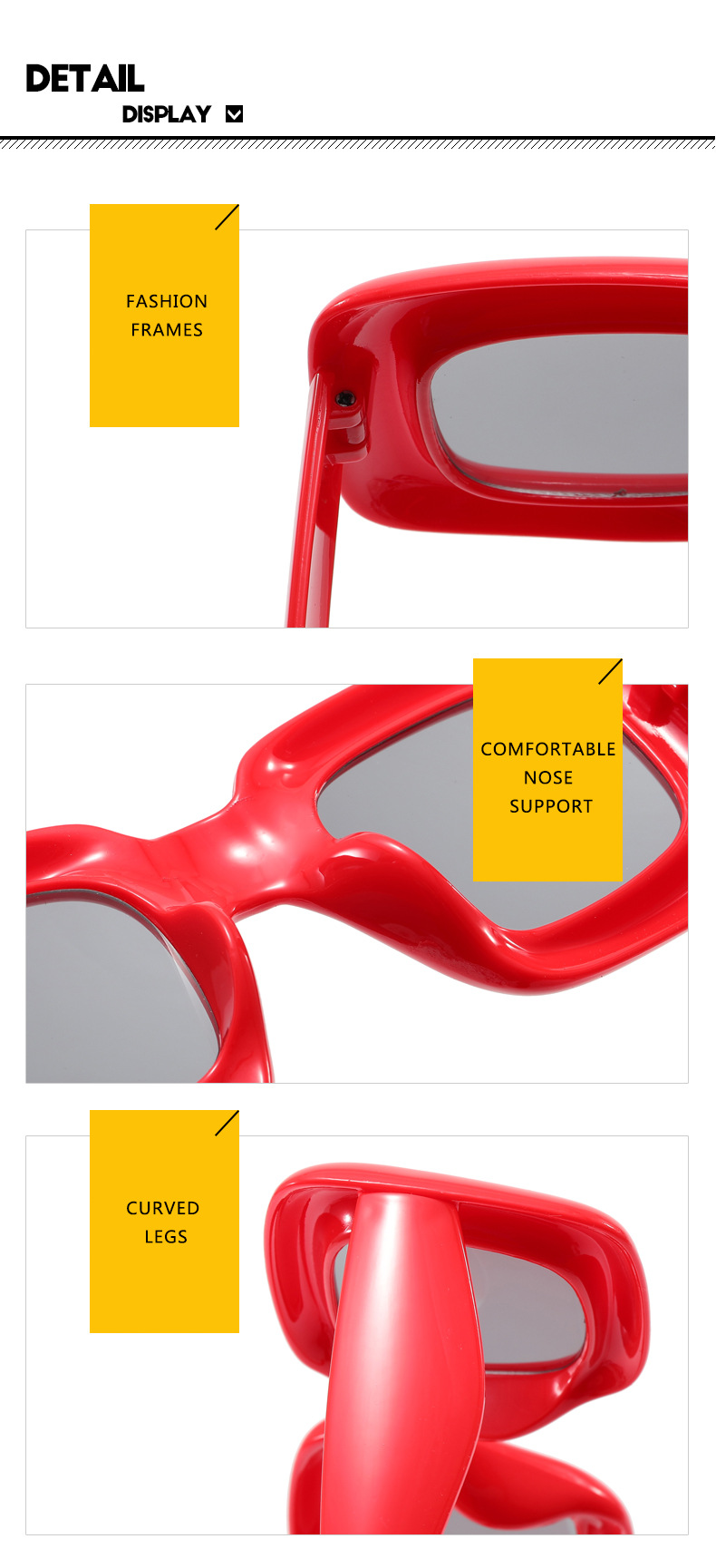 RUISEN'S Gafas de sol inflables cuadradas para niños 61055