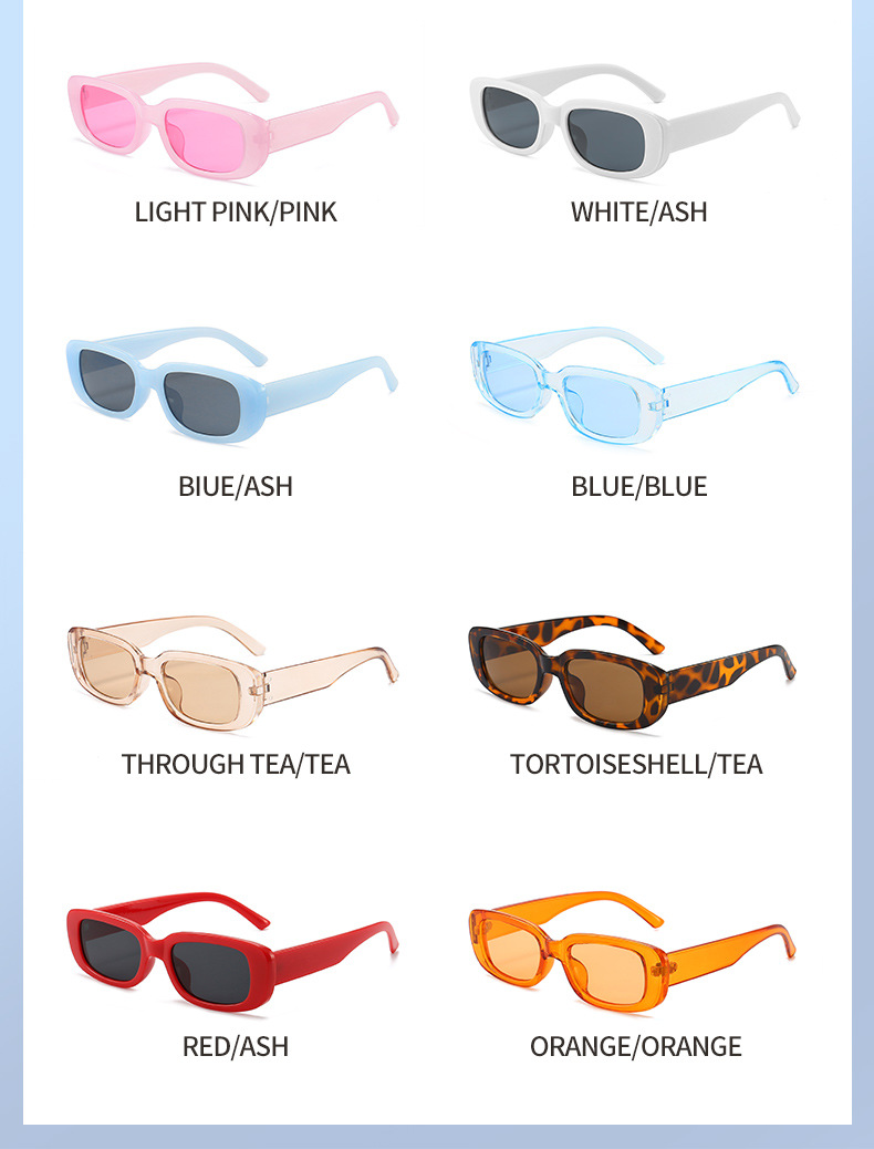 colores de gafas populares