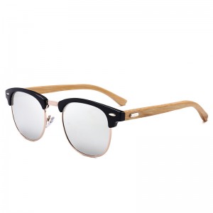 RUISEN'S Nouvelle mode et lunettes de soleil classiques en bois RS-RB3016