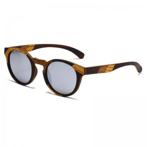 RUISEN'S Lunettes de soleil polarisées en bois clair pour hommes 64714