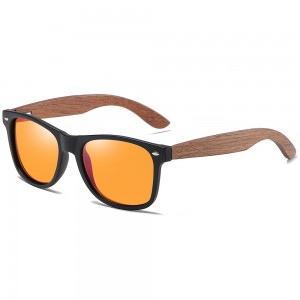 RUISEN'S Holz-PC-polarisierte Sonnenbrille für Männer und Frauen 7061