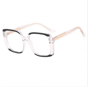 RUISEN'S Fashion Monturas de acetato claro anti-azul para mujer 82091