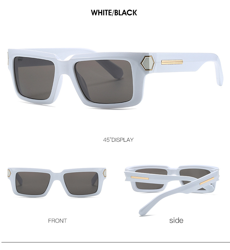 RUISEN'S Men's Fashion Box Modern Streetwear Sunglasses WM2345-14