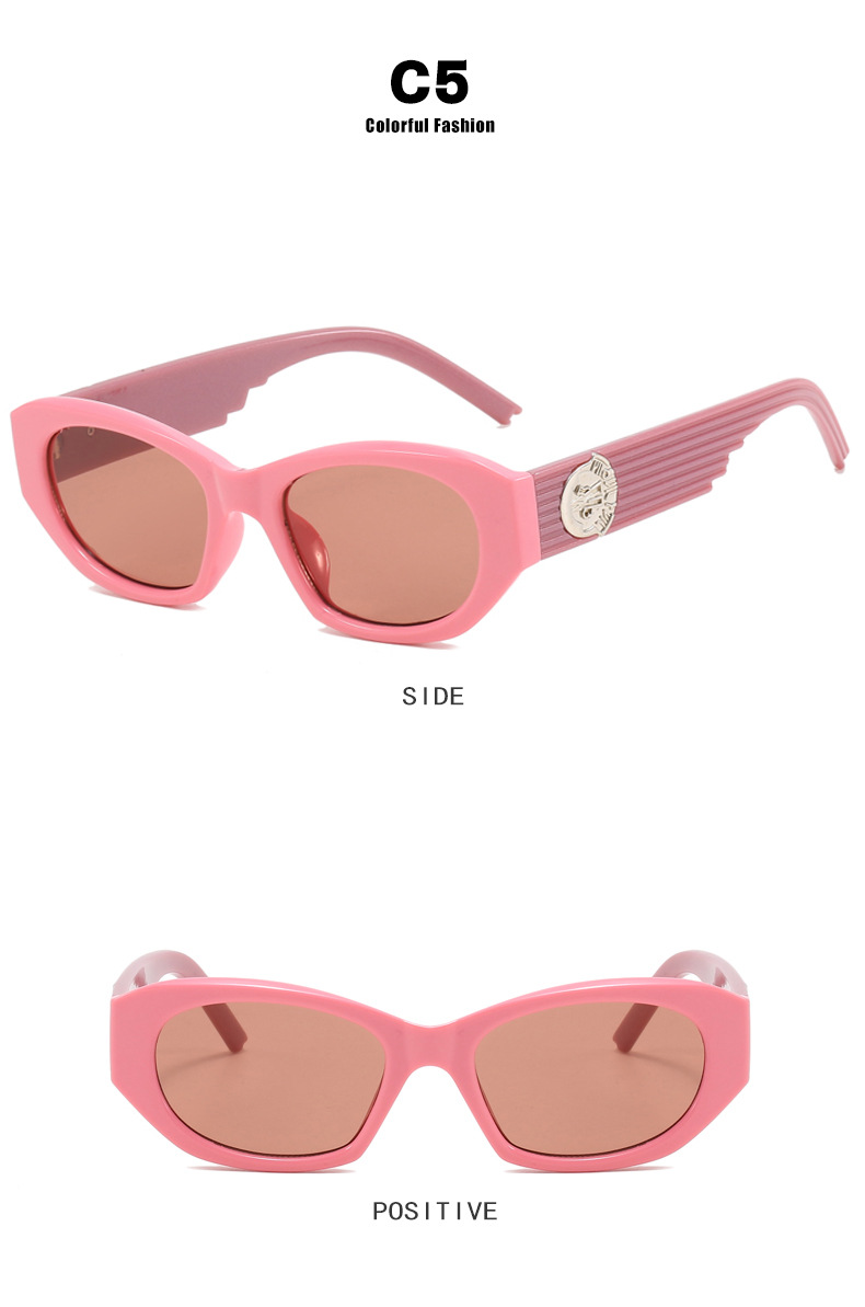 Lunettes de soleil à monture carrée Colorblock Fashion RUISEN'S 5019-14