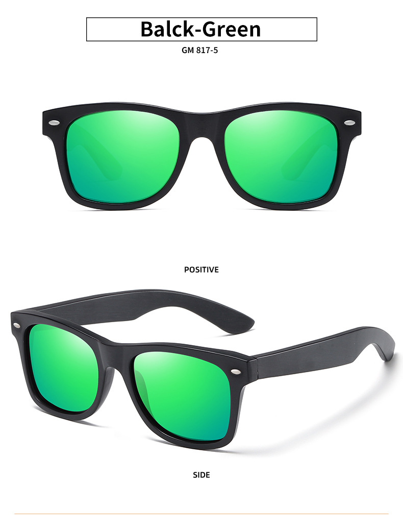 RUISEN'S Unisex Polarisierte helle Holzsonnenbrille 817