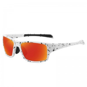 RUISEN'S Sports winddichte, polarisierte, quadratische Outdoor-Reit-Sonnenbrille 3057