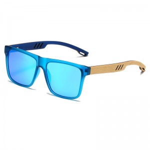 RUISEN'S Herren Retro-Sonnenschutz-Sonnenbrille aus Holz 63701