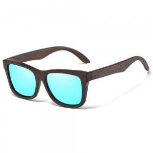 RUISENS'S Gafas de sol cuadradas de madera unisex 3833