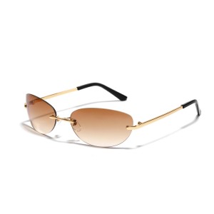 RUISE'S Lunettes de soleil tendance sans monture pour femme Y2046