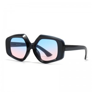 RUISEN'S Lunettes de soleil tendance rétro à monture carrée UV400 avec protection des yeux 0182