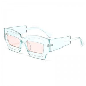 RUISEN'S 2023 Nouvelles lunettes de soleil carrées hip-hop résistantes aux UV 5651