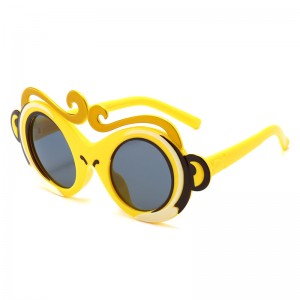 RUISEN'S Lunettes de soleil Monkey King en silicone souple avec protection UV pour enfants 11005