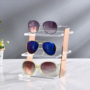 Présentoir de lunettes de soleil en acrylique RUISEN'S avec cadre en acier inoxydable RS-028