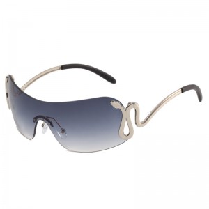 RUISEN’S Fashion Spirit Snake One-piece Sunglasses 3559