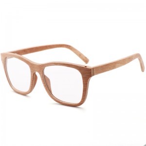 RUISEN'S Lunettes de soleil polarisées en bois clair pour homme et femme 56342