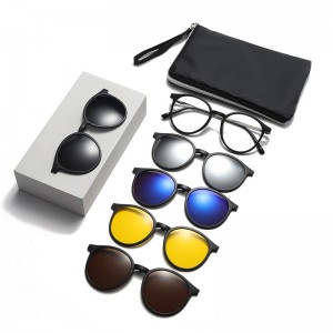 New stylish TR magnetic set polarized sunglasses