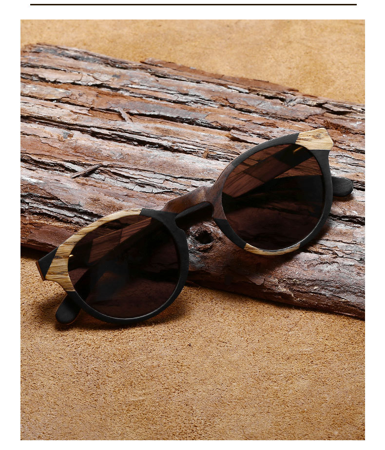 Ruisen's men's Polarized Light Wooden oculariorum 64714