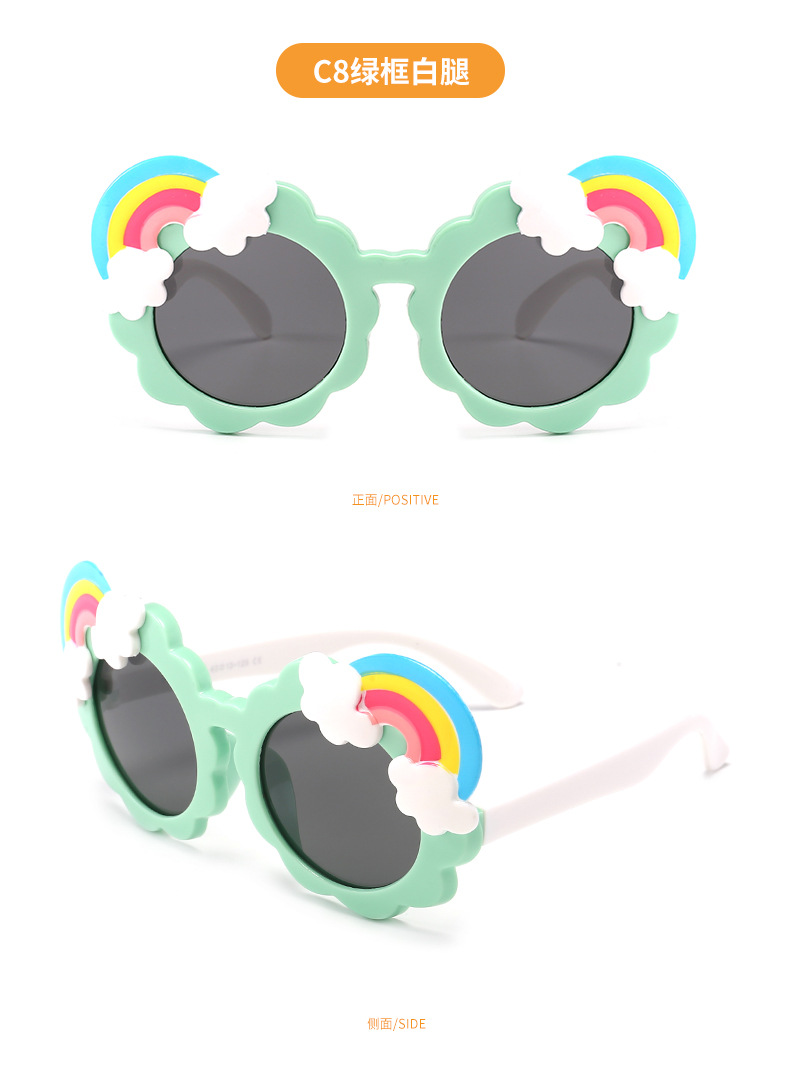 Lunettes de soleil de dessin animé mignon, verres d'éléphant personnalisés pour enfants-3