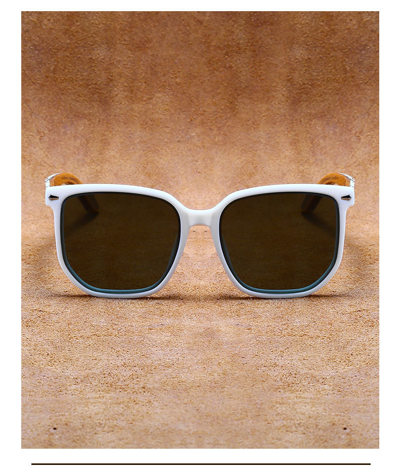 RUISEN'S Men's Retro Style Wooden Sunglasses 63729