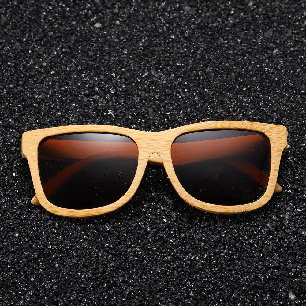 RUISEN'S Gafas de sol retro de madera para hombre y mujer 3832