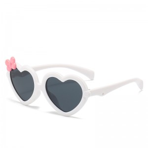 RUISEN'S Gafas de sol de verano con montura en forma de corazón para niños