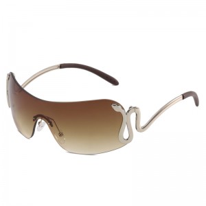 RUISEN’S Fashion Spirit Snake One-piece Sunglasses 3559