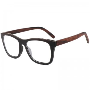 RUISEN'S Lunettes de soleil polarisées en bois clair pour homme et femme 56342