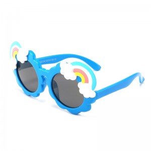 RUISEN’S Kids Cute Rainbow Sunglasses