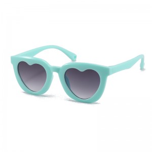 RUISEN'S Gafas de sol con lentes de PC UV400 y montura en forma de corazón para niños