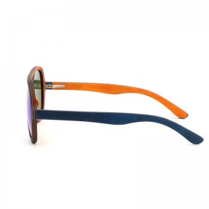 RUISEN'S Unisex UV400 Polarisierte große Holzsonnenbrille 56338