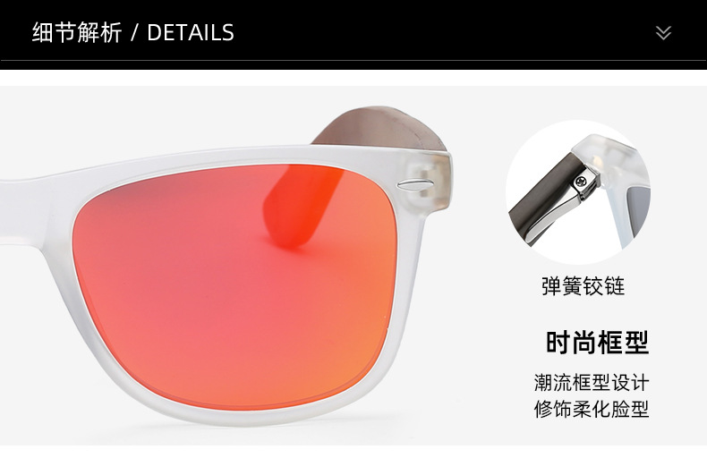 European and American popular fashion classic bamboo sunglasses detail -4