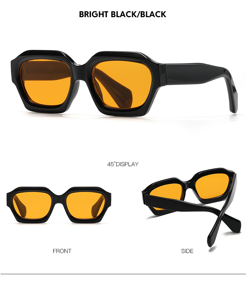 Gafas de sol versátiles y modernas con montura cuadrada clásica de RUISEN 86606-08