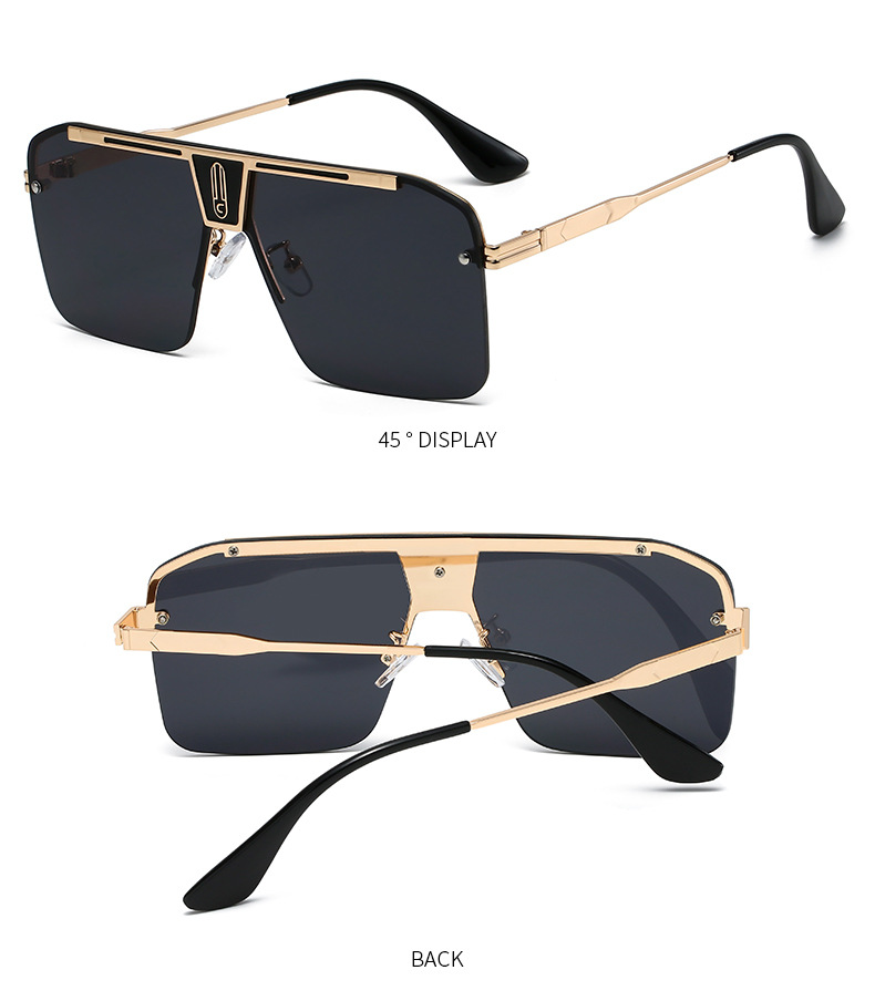 New fashion big square men's sunglasses-11