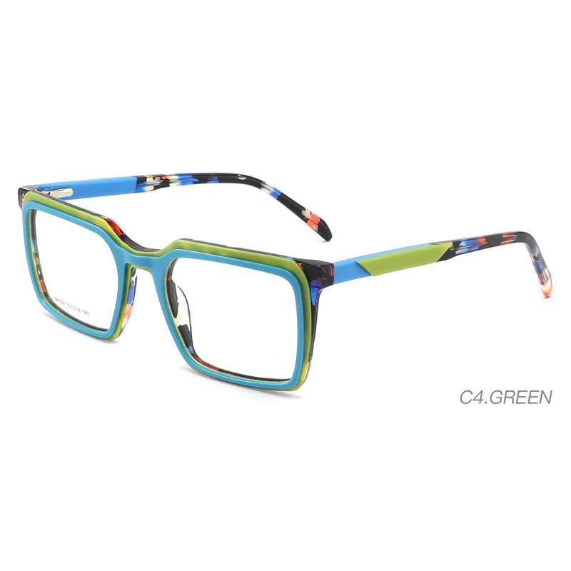 RUISEN'S Fashion Square Acetate Carved Optical Glass Frame K021-5