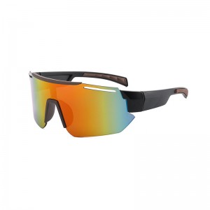 RUISEN'S Sports Bunte Sonnenbrille mit integriertem großen Rahmen, 9325